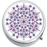 Blue Hamsa Protection Medicine Vitamin Pill Box