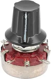 Aexit 1K5 (Control electrical) Ohm 2W Single Round Shaft Linear Taper Carbon Potentiometer w (80ry110qf144) Rotary Knob