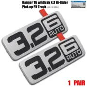Fits Ford Ranger T6 XLT WT 2012 - '21 3.2 6Auto Silver Emblem Logo Side Door