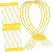 100Pcs Tamper Seals Zip Tie Tags Self Locking Ties for Shipping Truck Trailers Garments Cash Bags and Storage Security