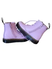 Doc DR. MARTENS ZAVALA COMBAT BOOTS PINK US Kids Sz 9