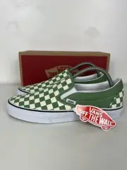 Vans Classic SlipOn Checkerboard Shale/Trwht VN0A33TB43B Men’s Sz 8.5/ Womens 10