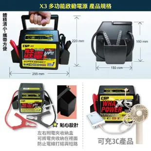 【CSP 救車電源】哇電 救車線 X5 多功能電源供應器 奈米膠體(電霸 汽柴油版救車 台灣製)