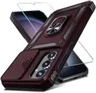 Compatible with Samsung Galaxy A35 5G Case Built in Slide Camera Lens Cover+Scre