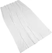 White Long Curtain Window Curtain Privacy Drapes with Light Filtering for Bedroom Decoration Home Farmhouse Living Room Panels