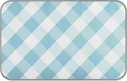 Amooorous Blue and White Twill Summer Blankets for Medium Dogs Washable Self Cooling Outdoor cat mat for Puppy Cozy Sleeping Washable cama refrescante para Perros M