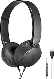 ATH-S120C BK - Portable On-Ear Headphones with USB-C Connector Black