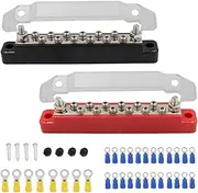 Baceyong 48V 150A M6 Terminal Studs Bus Bar Battery Power Distribution Block for Automobiles RVs Ships Yachts