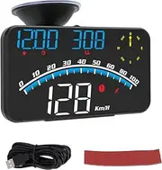 HUD Display, LED Speedometer, GPS Speed Monitor, Compatible with Cars Trucks, Vehicle Heads Up Display (Blue)