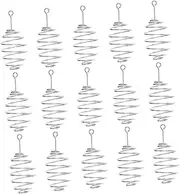SUPVOX 15Pcs Stainless Steel Fishing Bait Holder Set Waist Drum Shape Bait Feeder for Enhanced Bait Presentation Durable Fishing Gear for Enthusiasts and Professionals for Carp