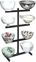 Bathroom Display Rack for Art Basin and Kitchen Sink 8 Digit Commercial Shelves for Mobile Floor Standing Storage Holder