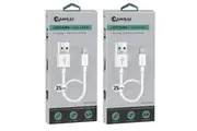 2x Sansai USB Charging Data Sync Cable Cord 25cm Compatible With Apple iPhone WT