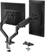 WALI Dual Monitor Mount, Adjustable Gas Spring Monitor Desk Stand for 2 Monitors