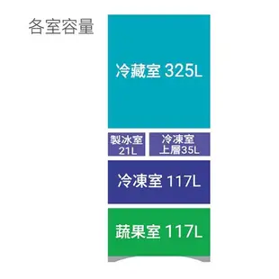 HITACHI日立615L六門變頻冰箱RSF62NJ-W含配送+安裝(預購)【愛買】