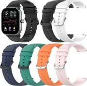 [E ECSEM] Adjustable Watch Strap intended for LIGE P8 Quick Release Watch Bands intended for Women Men Flexible Waterproof Silicone Wristbands Replacement Bands intended for LIGE Smartwatch Accessories