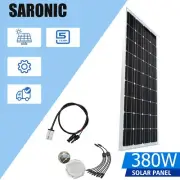 380W Solar Panel Kit 12V Mono Fixed Home Caravan Camping Power Battery Charging