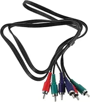 QUMIIRITY Cable Audio Video Composite Male to Male DVD Cable Gold Plated Low Loss Stereo Av Tv Cable Cord for Satellite Stereo System Theater Amp Receiver