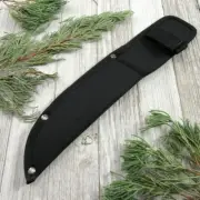 FIXED-BLADE KNIFE SHEATH | Durable Black Nylon Belt Pouch - For Blades up to 6"