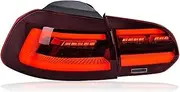 Car Rear Tail Lights Car Tail Light Taillight for Vw for Golf 6 2009 2010 2011 2012 2013 Rear Running Lamp Brake Reverse Dynamic Turn Signal