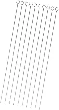 ａ aternee 10x DIY Beading Pin Beading Tool for Glass Beads Bracelet Necklace Making Big Eye Pin DIY Bead Threading Tool