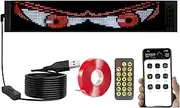 Devil Eyes Light for Trucks, Devil Eyes Light for Cars, Colorful Eye Lamp Soft Screen for Car Windows, DIY Car Flexible LED Screen, for Car, Truck, Business, DIY Dynamic Advertising RP937