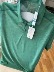 Tommy Bahama Polo Shirt Palm Coast Flagship Green SS Extra Large XL Vented NEW