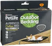 Petlife Alfresco Deluxe Bed Replacement Cover, Small Charcoal S (Pack of 1) PADBRCS