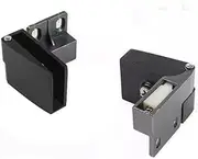 Glass Door Hinge Panel,2 Pack Glass Door Hinges Glass Cabinet Door Hinge Glass Wine Cabinet Hinge Glass Display Hinge(Color:Silver) (Color : Black) (Color : Black) (Color : Black) Black (Color : Blac