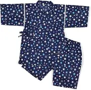 Colorful Candy Style NB801320 Jinbei (Boy) 51.2 inches (130 cm) Brilliant Star Junior Kids Jinbei 100% Cotton Children's Elementary School Summer Festival Room Wear Fireworks Festival Summer Festival