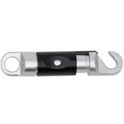 Connect Aluminum Carabiner Locklip Key/Tools Lock Secure Clip Black/Silver 14cm