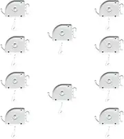 "Abbraccia" 10 Pieces Perm Bar Wire Hanging Box Hair Curling Machine Fittings Universal Elastic Heavy-duty Perming Gadget for Hair Salon, White, 5.5x5cm
