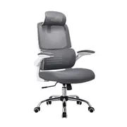 HANA High Back Fabric Seat Ergonomic Office Chair In Grey