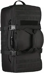 [YUHAN] 60L Tactical Backpack Military Army Combat Rucksack Trekking Rucksack MOLLE Hiking Backpack Black