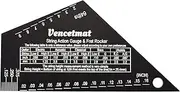 Vencetmat Guitar String Action Gauge, String Height Ruler, Guitar Fret Rocker, Fret Leveling Guide, Buzzing Fret Catcher, 1mm Thickness, Laser Etching, High Precision Graduations,Luthier Tools