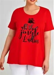 TS TAKING SHAPE plus sz XS / 14 Bells Top stretch cotton sequins fun Xmas NWT!