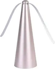 Living Today Fly Swatter Fan, Battery Operated Food Spinning Fan for Table Picnic,Portable Table Fly Repellent Fan,Food Fruit Fans for Outside Indoor Meal for Restaurant Patio Home Barbeque (1, Gold)