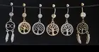 Tree of Life Dream Catcher Gem Dreamcatcher Dangle BELLY NAVEL Piercing Bar Ring