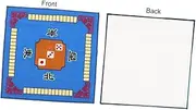 BRIGHTFUFU Table Mat Mahjong Mat Latex Anti-Slip Noise Reduction Mat for Home Office