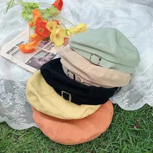 [台灣快發]貝蕾帽 女帽 畫家帽 帽子女 空姐帽 造型女帽 英倫風畫家帽 遮陽帽 防曬帽 帽子