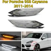 DRL Clear LED Switchback Side Marker Signal Light For Porsche 958 Cayenne 11-14 (for: Porsche)