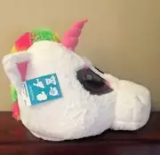 Maskimals Rainbow Unicorn Head Mask Soft Plush Animal Costume Halloween Party