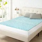 ZINUS 1.5 Inch Swirl Gel Cooling Memory Foam Mattress Topper / Cooling, Airflow