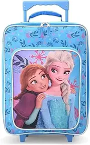 [Fast Forward] Frozen Girls Luggage 16" Soft Side Wheeled Pilot Case- Rolling Suitcase 16x12x5, Frozen 16", Soft Luggage, 16" Soft Luggage