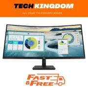 HP P34HC G4 34" Curved Monitor 3440x1440 21:9 WQHD HDMI DP 65W USB-C 3Yr Wty