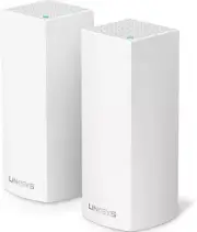 Linksys Velop WHW0302 Whole Home Wi-Fi System 4,000 Sq. ft Coverage, 40+ Devices