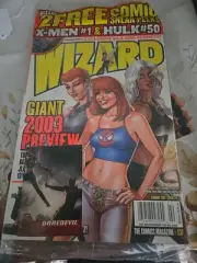 Wizard Comic Magazine 137 FEB 2003 Free Daredevil Card Brand New Sealed