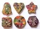 Ceramic Incense Stick Burner Holder Catcher Mirror Glitter Metallic Colourful