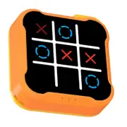 Tic Tac Toe Bolt Game, Brain Teaser Memory Game, Rechargeable Handheld Puzzle Console, Portable Travel Board Game for Kids & Adults B