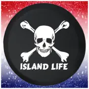 Spare Tire Cover Pirate Life Skull & Crossbones Saltwater Fits Jeep Camper RV