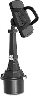 Cup Phone Mount – Vehicle Cradle Base, Flexible Neck Stand | Anti-Slip Secure Phone Dock, Rotatable Holder for Cars Trucks, Adjustable Cup Mount with Dashboard Driving Use